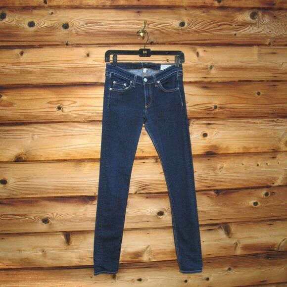 Rag and Bone Dark Denim Skinny Jeans - Picture 2 of 8
